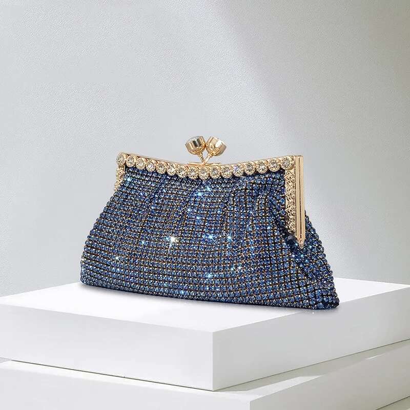 Fashion Rhinestone Clutch Bag For Women Shinny Dias Evening Party Purses
