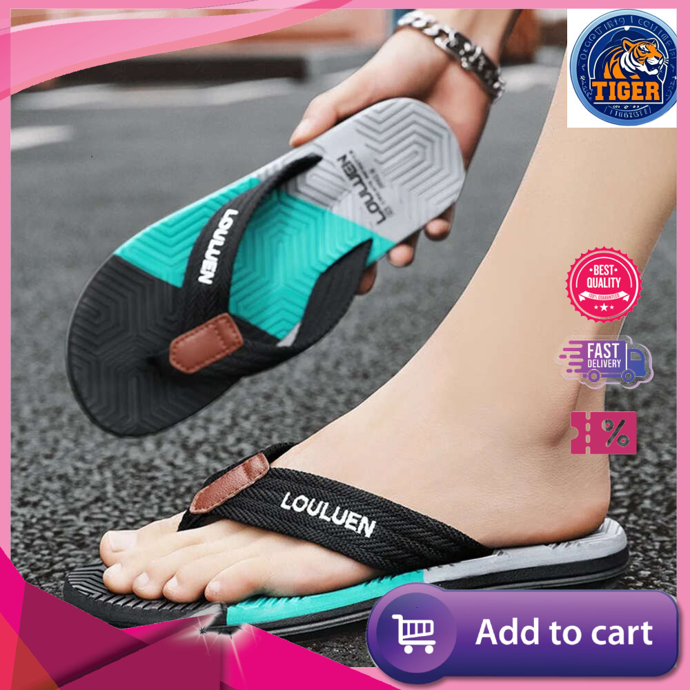 Ddmytiger Brand Flop Summer High Quality Non Slip Outdoor Beach Flip Flops Flat Fashion Casual Slippers Men Chinelo Masculino Outdoor Shoes