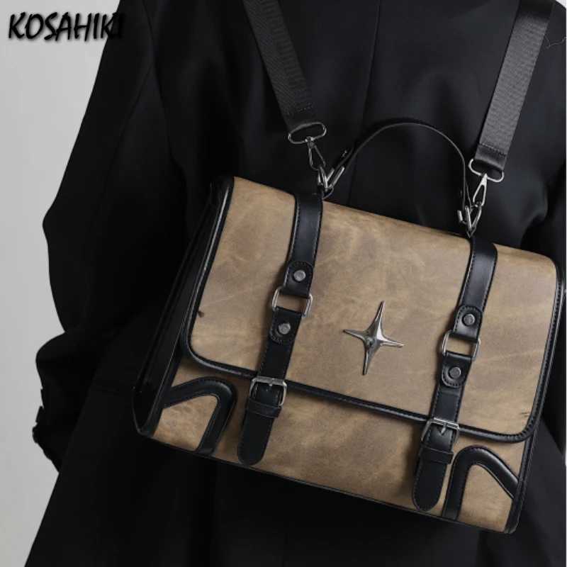 2025 New Trendy Fashion Students Schoolbags High-capacity Preppy Women Shoulder Handbags Vintage Y2k Aesthetic Star Backpacks Z250512