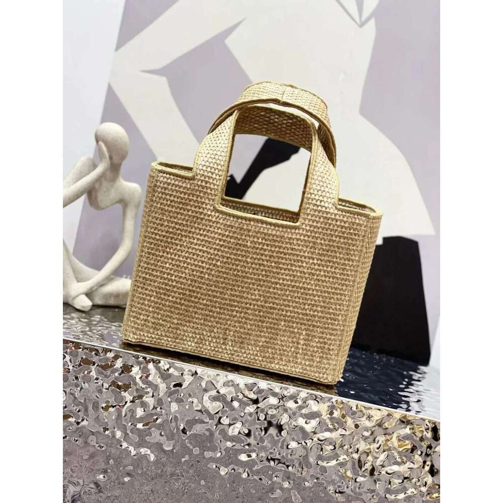 Vegetable Basket Woven Leather Shopping Beach Bag Handbag 2025 New High-Quality
