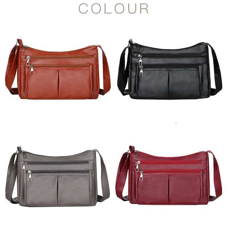 New Women's Trend Korean Shoulder Bags Designer Brand Ladies Handbags Soft Leather Fashion Versatile Crossbody Bag