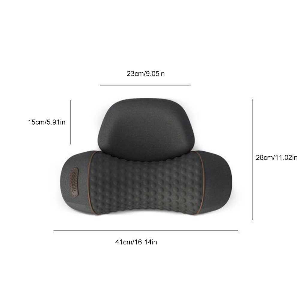 Hot Compress Cervical Pillow Rechargeable Electric Heating Neck Pillow Memory Foam Pillow for Neck Traction Relax Sleep AidW250512