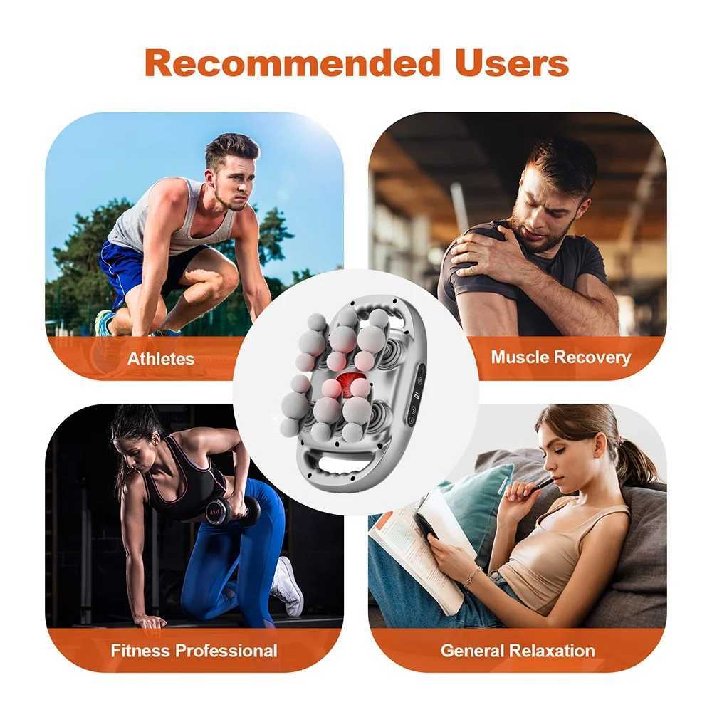 18-Head Fascia Gun High-Frequency Vibration Body Massage Gun Back and Waist Massager Neck Shoulder Massager Muscle massagerW250512