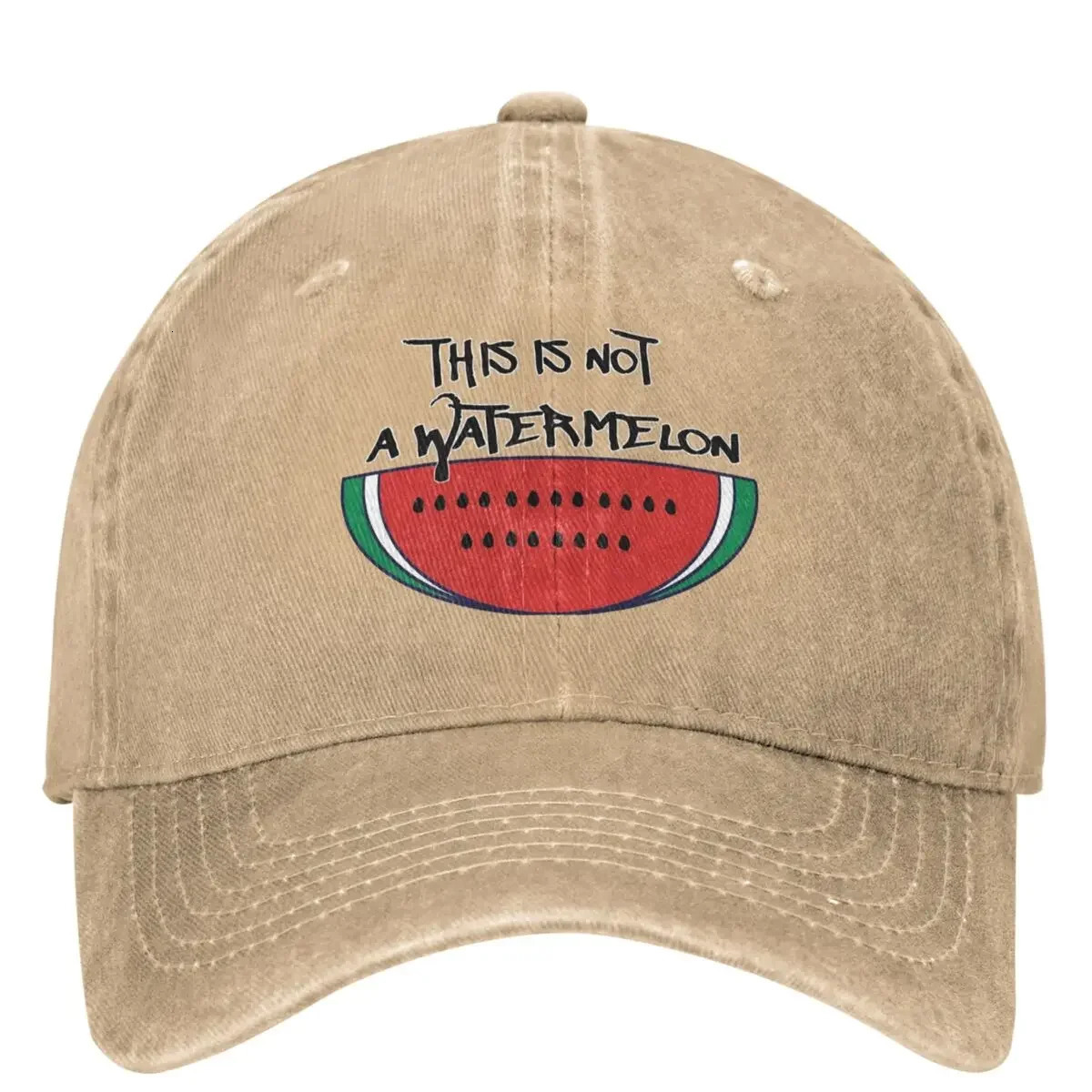 This Is Not A Watermelon Baseball Cap For Men Women Fashion Casual Hippe Hats High Quality Sun protection Kpop Rock Baseball Cap 250512