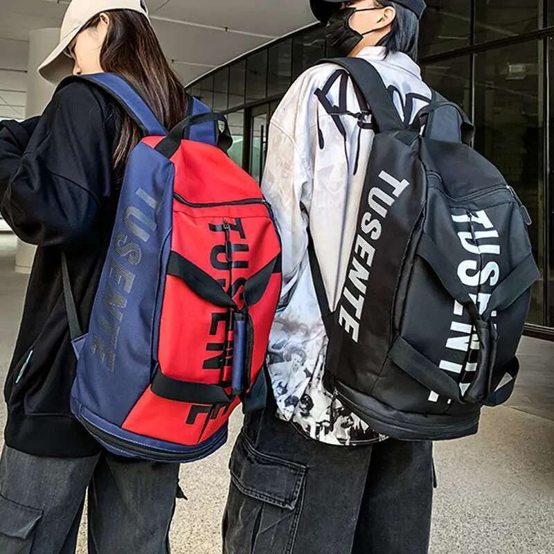 Large Capacity Sport Gym Bag Women Fiess Backpack Waterproof Multi-Functional Shoes Warehouse Travel Pack Sports Shoulder Bags