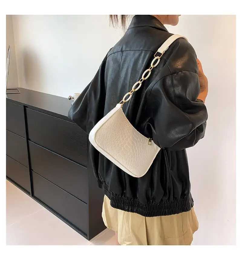 Retro Underarm Bag Solid Color Shoulder Bag Casual Purse Women Fashion Tote HandbagW250512