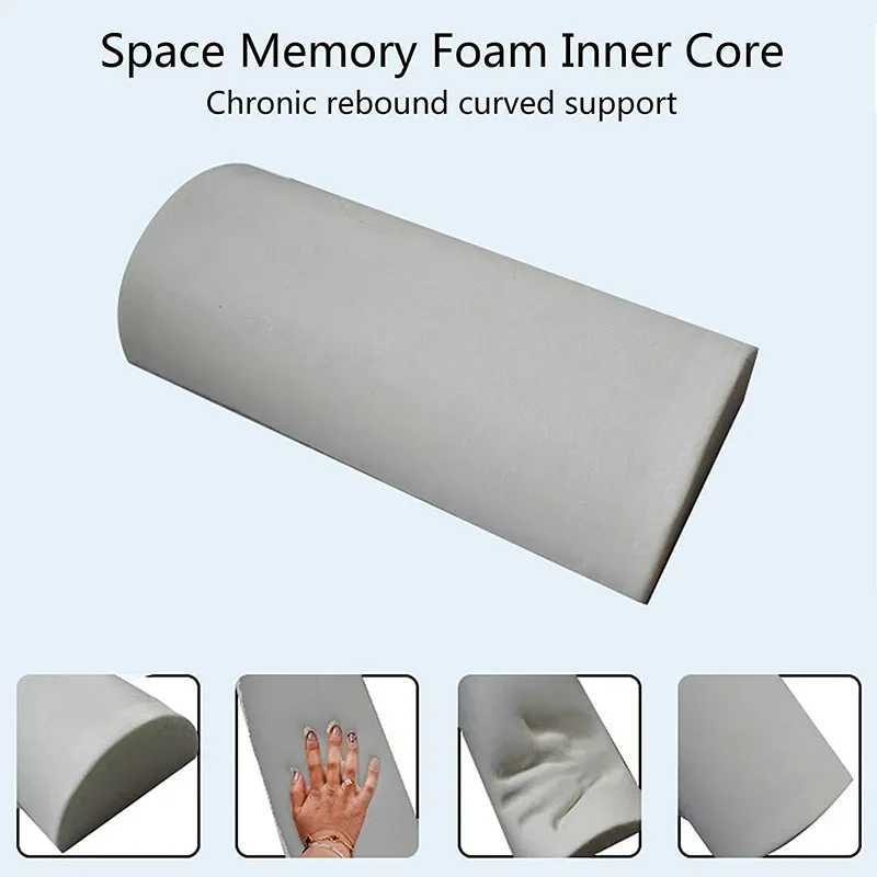 Jade Tourmaline Heating Pillow Far Infrared Heated Massage Bolster Neck Pillow for Cervical Spine Pain Relief Cervical tractionW250512