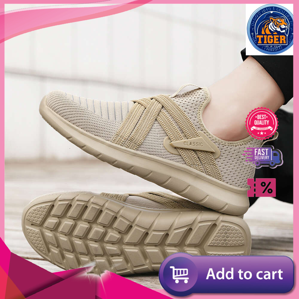 Ddmytiger Classic Men Breathable Sneakers For Man Outdoor Light Mesh Slip On Walking Shoes Tenis Zapatillas De Hombre Outdoor Shoes