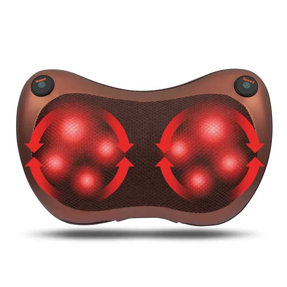 Okayso Intelligent Cervical Spine Massager Neck Multifunctional Household Electric Pillow Single Turn Kneading Massage PillowW250512