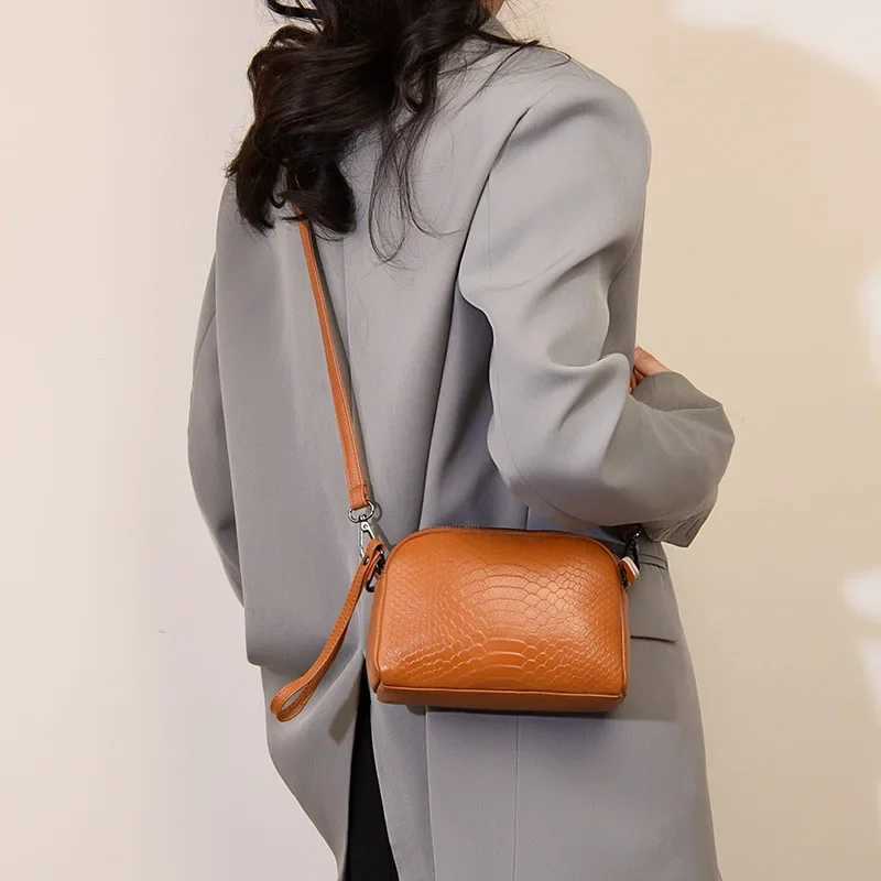 Cross Border Womens Crossbody Small Bag 2024 New Single Shoulder Small Bag Fashion Cow Leather Womens Handbag Trend Z250512