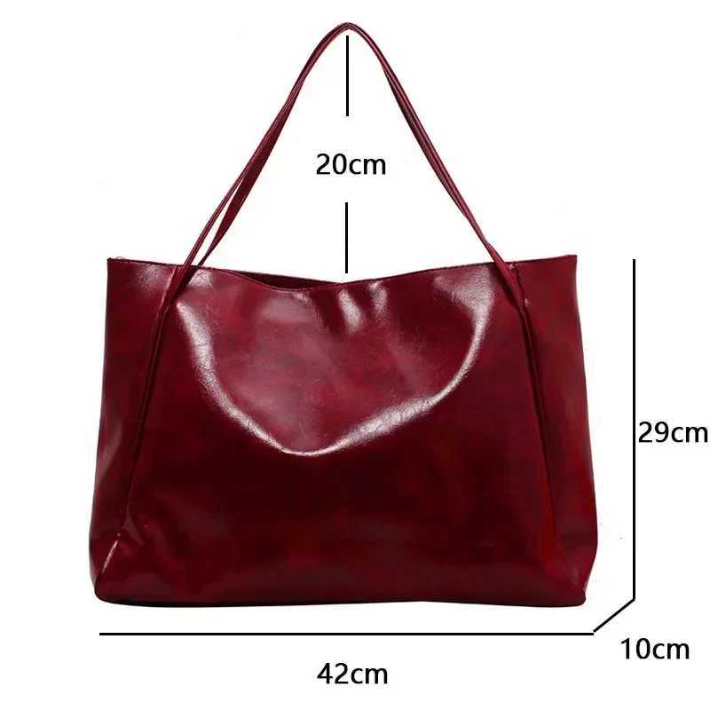Women Tote Bag Fashion Underarm Pouch Large Capacity Soft Pu Leather Shoulder Bag Retro Crossbody Bag Casual Portable BucketBagsXJ250512