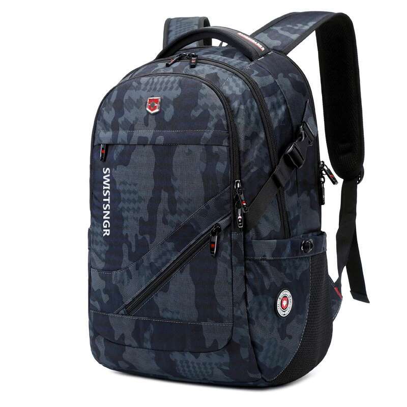 2024 New Waterproof Man Fit 17inch Laptop USB Charging Backpack Women Oxford Travel Male Vintage School Bag Mochila