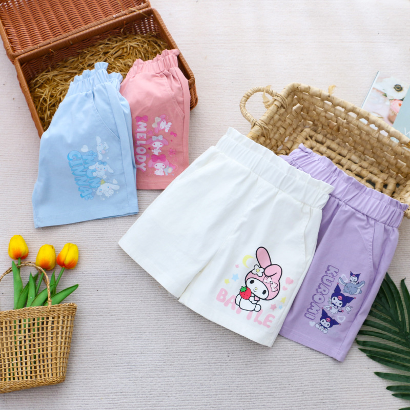 DISNEY Frozen Princess Elsa kids designer clothes Girls' shorts summer children's clothes shorts cartoon printed cute.