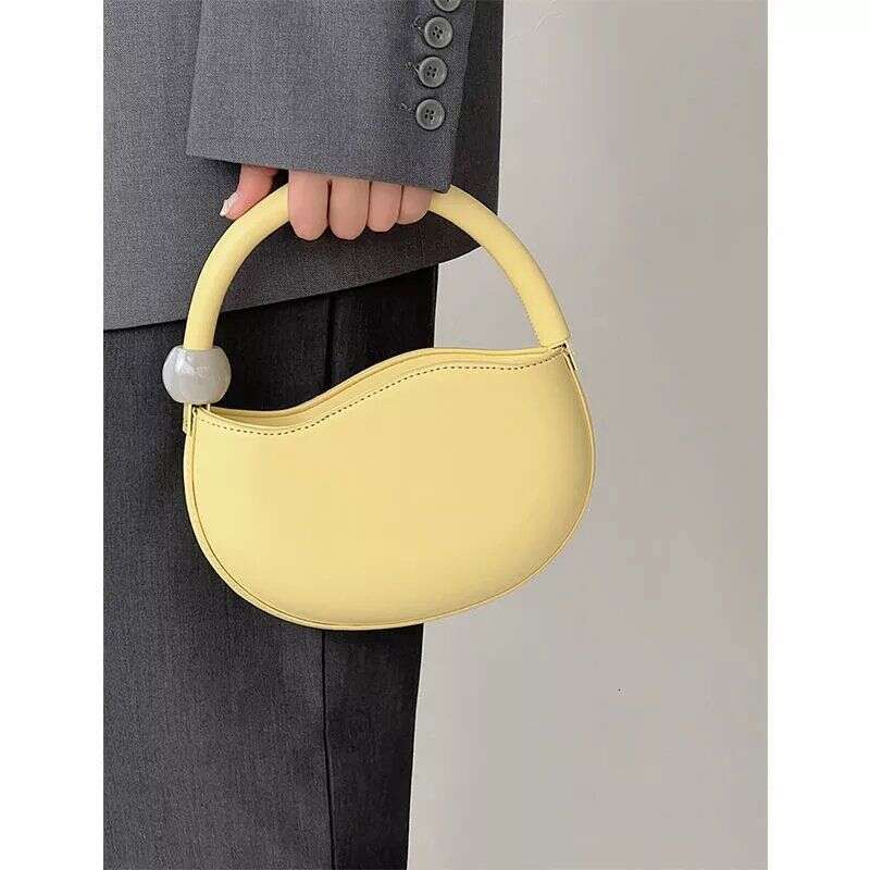 High end handbag for women's spring summer 2025 new item niche design pea bag fashionable and versatile hand-held shoulder