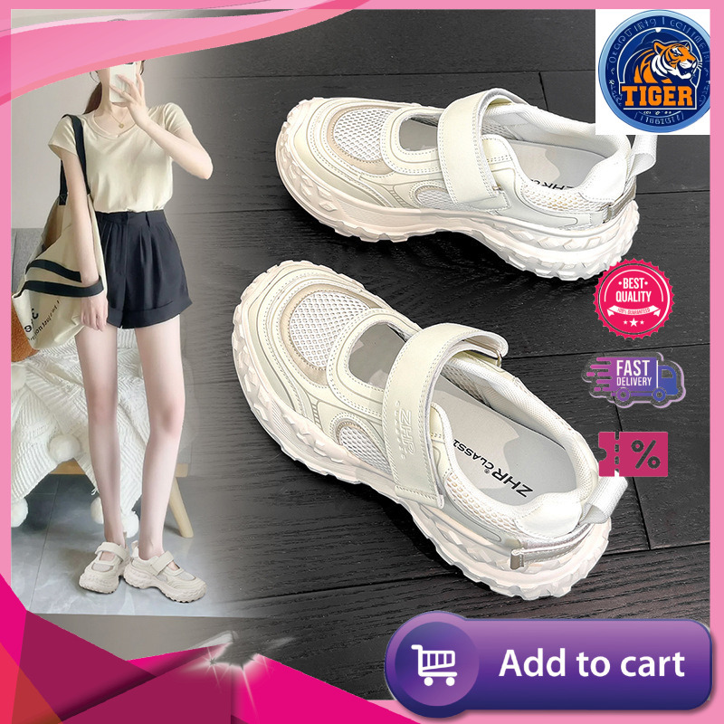 Ddmytiger Summer Daddy Shoes New Mesh Surface Breathable Thick Sole Small Man High Sports Leisure Beach For Women Outdoor Shoes
