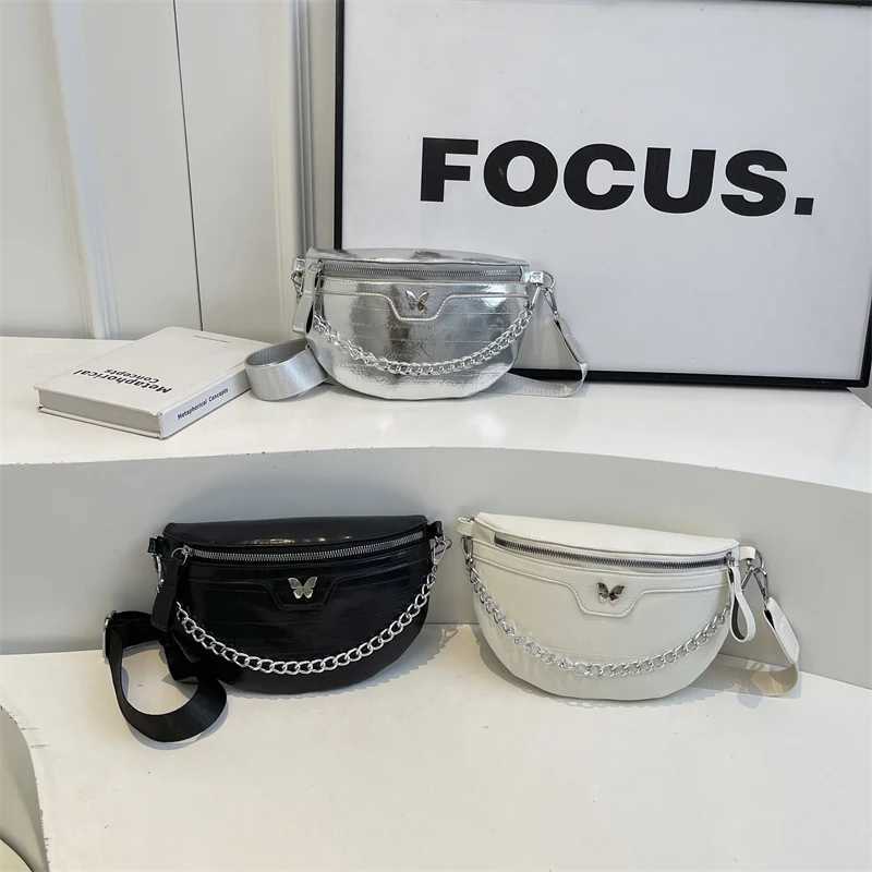 Women Chest Bag Casual Banana Bags Fashion Crossbody Bag Ladies Chain Handbags Female Waist Pack Half Moon Belt Bag Fanny Pack Z250512