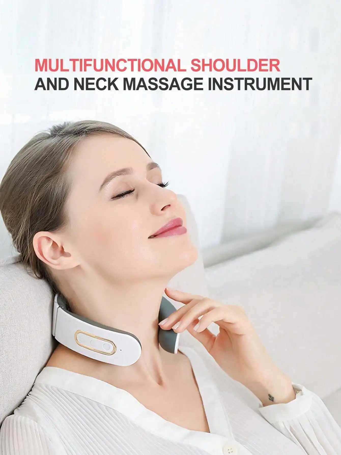 Multi-Functional Electric Neck Massager Portable Smart Cervical Massage Device Home Use Neck Massager Valentines Day GiftW250512