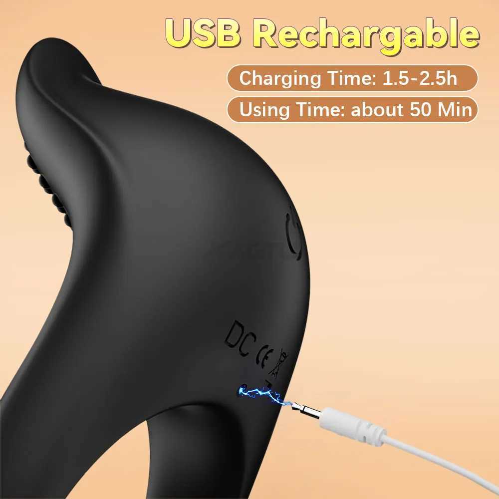 Cock Ring Vibrating for Men APP Control Ejaculation Delay Male Erectile Penis In G-Spot Clitoris Anal Stimulator Adult Sex Toy W250512