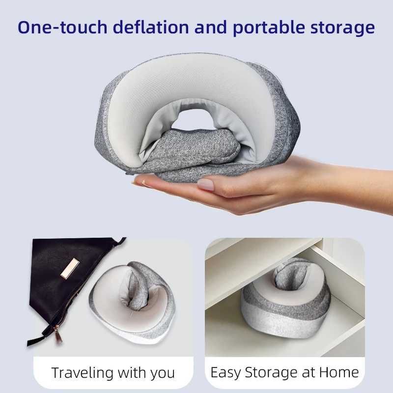 Tinsol Electric Air bags Neck Massager U shaped Pillow Portable Shoulder Cervical Massager Outdoor Home Car Relaxing MassageW250512