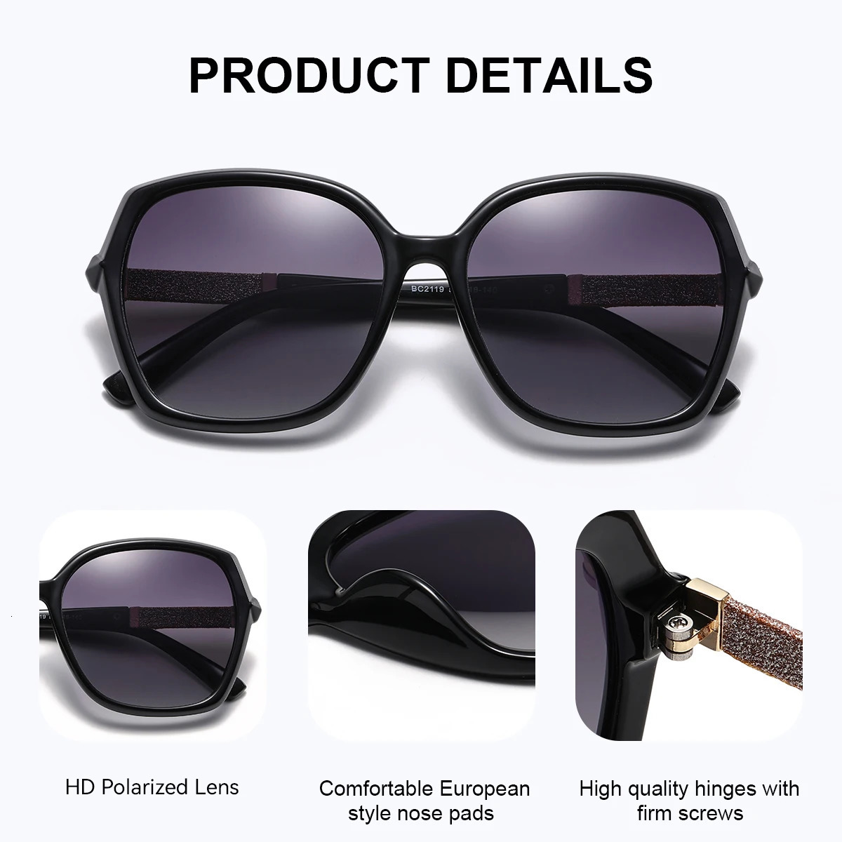 CATMONROE y Polarized Women Sunglasses Butterfly Frame Pink Gift Box Fashion UV400 Sun Glasses Apparel Accessories 250512