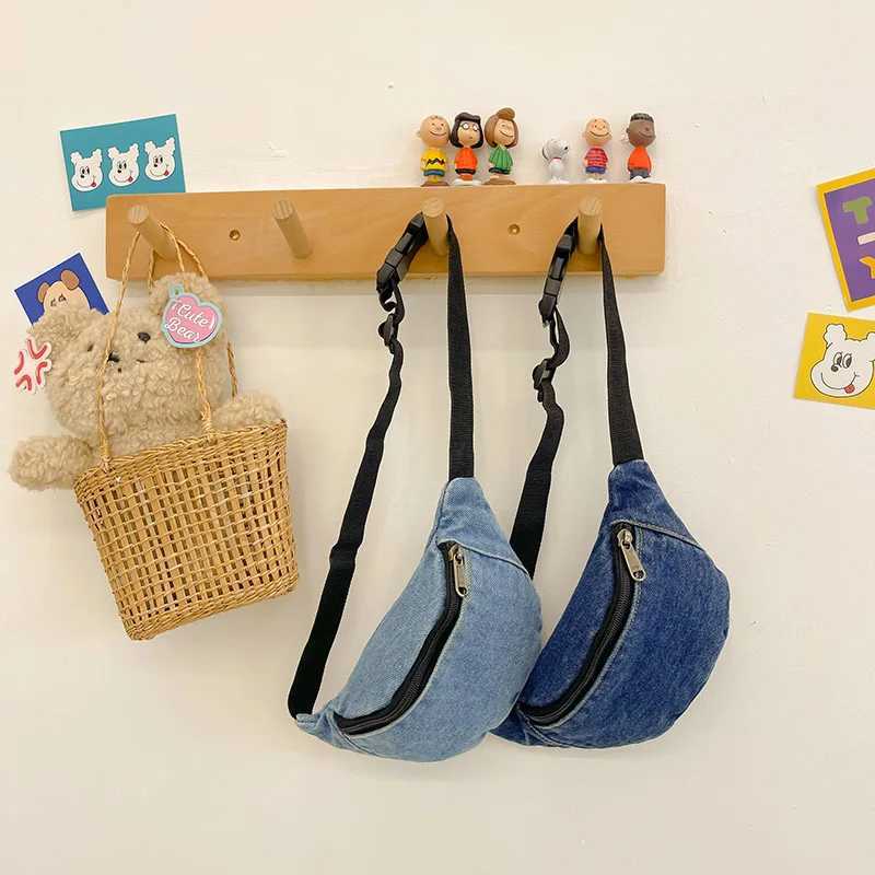 New Mini Waist Bag Denim Belt Fanny Pack for kids Casual Shoulder ChEST Bag Banana Pillow baby Waist Packs Z250512