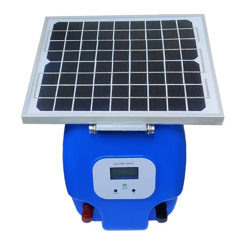 Solar Electric Fenceenergizer Animal Fence Kit With Lithium Battery for Outdoor Breeding Use