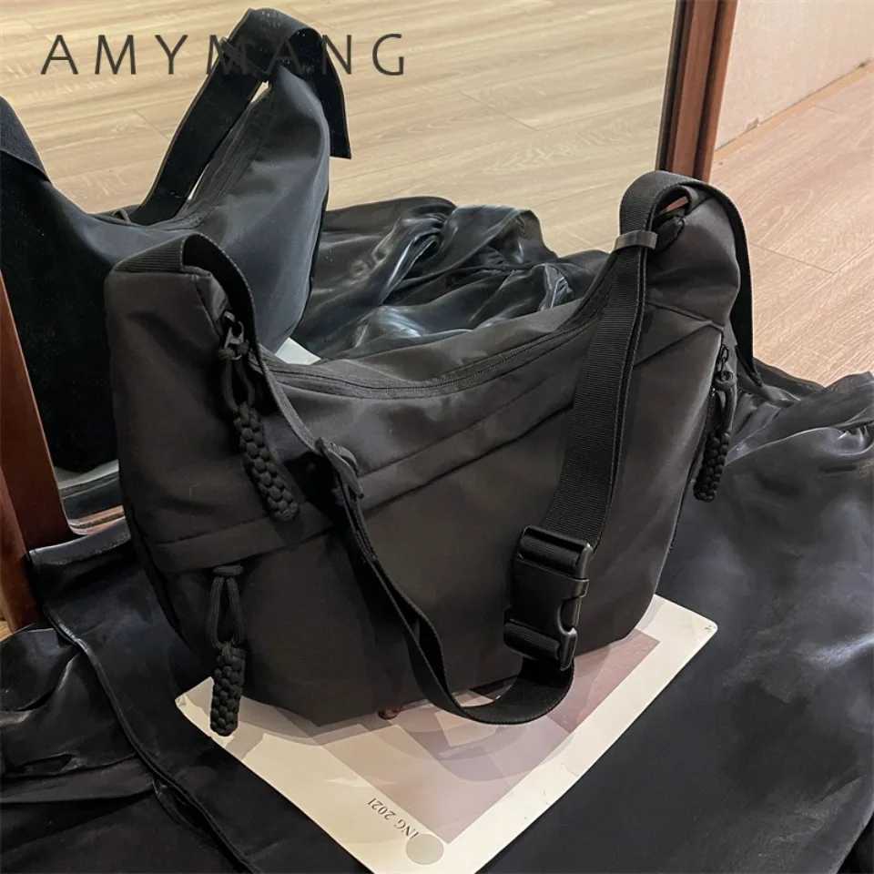 Dumpling Womens Messenger Bag 2025 Large Capacity Casual College Students Class Book Sports Shoulder Canvas Commuter BagW250512