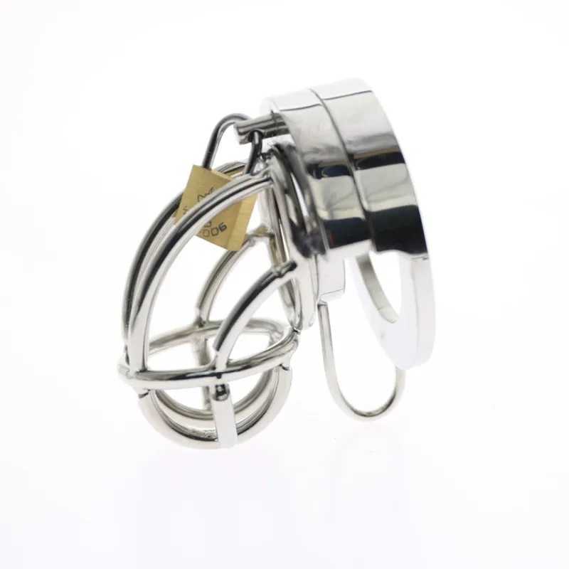 2-IN-1 BALL STRETCHER COCK CAGE COCK in cock Cage metal Chastity Belt bdsm Fetish Hot Penis in ball sex toys 2019 W250512