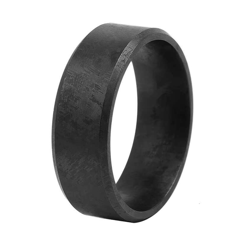 Unique TIZTI Ring Pure Titanium Jewelry Nice Looking Similar Meteorite Pattern Flat Shape 8mm Crystallized Titanium Wedding Band