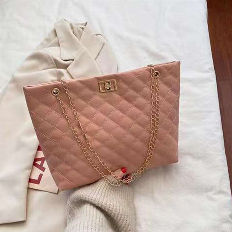 Single Shoulder 2024 Korean Women's Urban Minimalist Version Large Capacity Shopping Tote Bag