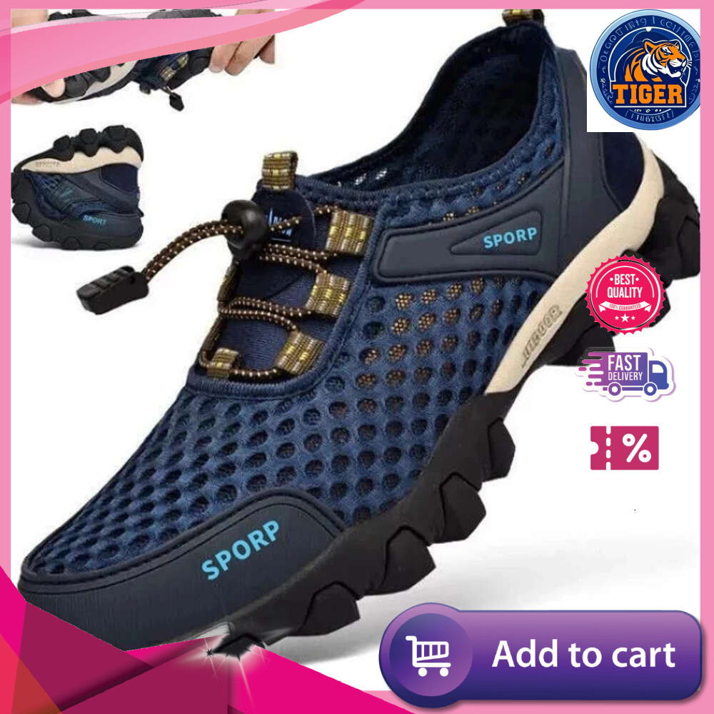 Ddmytiger Walking Summer Casual Fashion Breathable Mesh Non Slip Hiking Shoes Tennis Sneaker For Men Climbing Trekking Outdoor Shoes