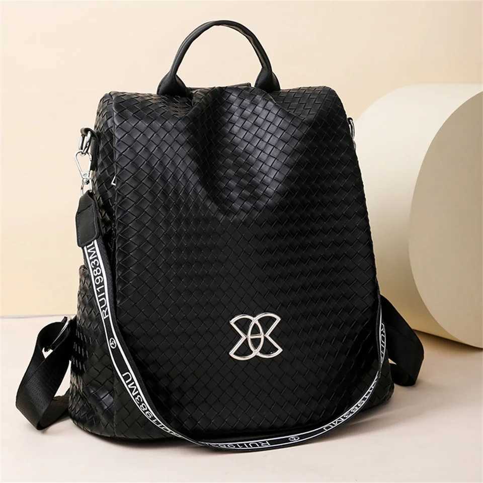 Womens Multifunction Backpacks Casual Nylon Solid Color School Bag For s Fashion Anti Theft Travel Bagpack Sac A Dos Z250512