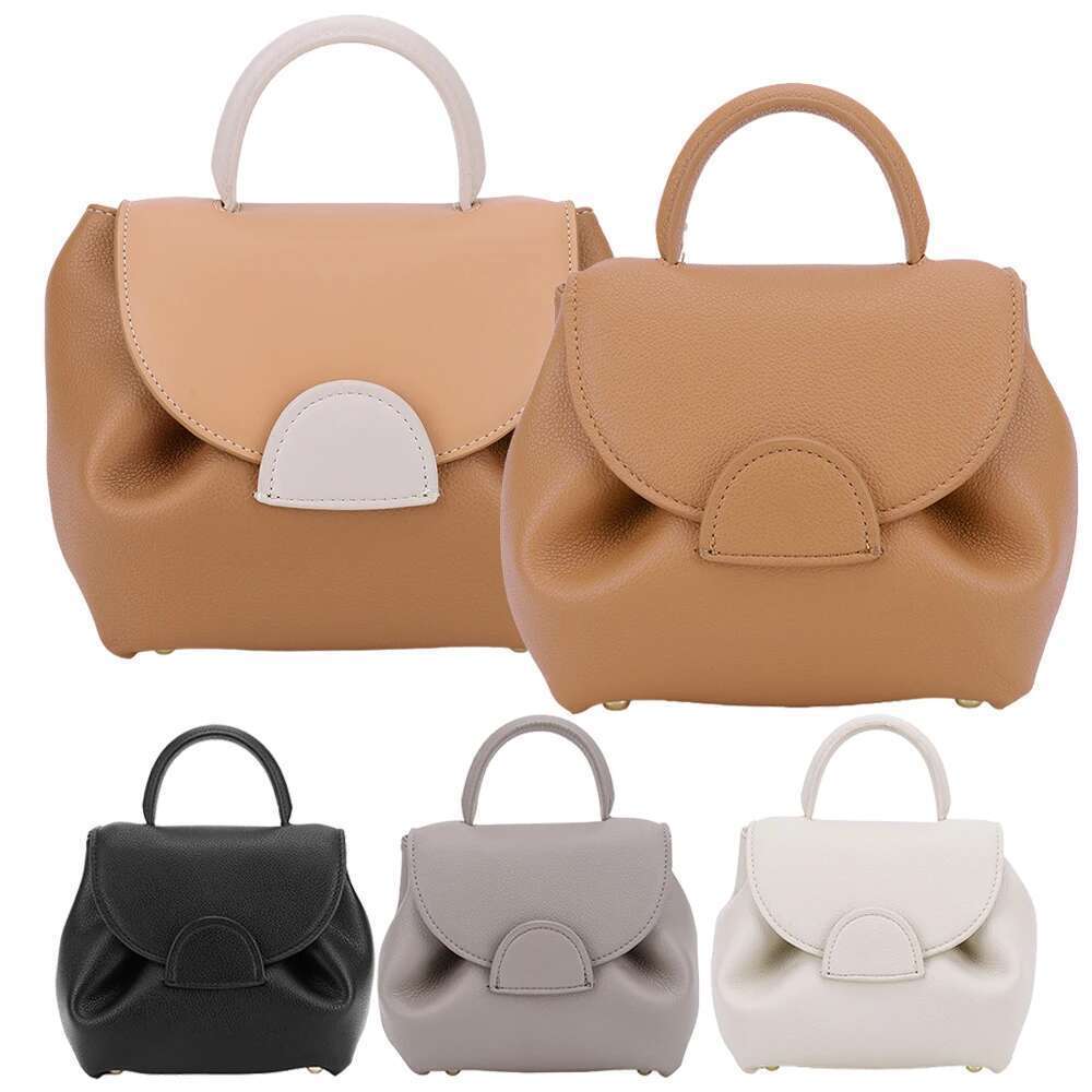 Contrast Litchi Pattern Handbag Smiling Face Bags Crossbody Tote Triple Colored Piglet Women Fashion Shoulder Bag