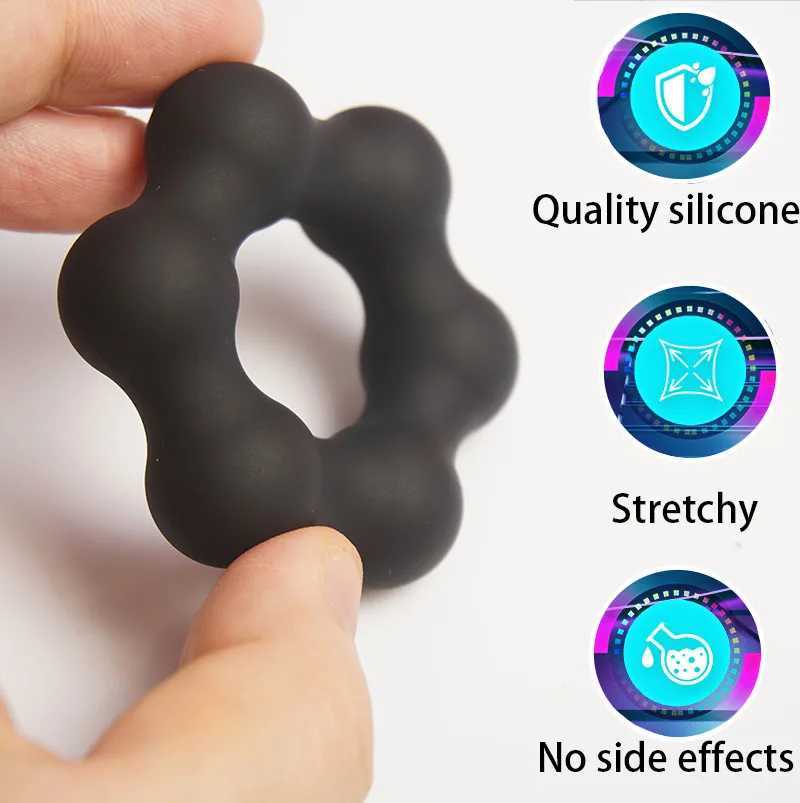 Star Dick Penis Cock Ring Delay EjaculationSilicone Cockring Erection Sex Toys MenTesticle Scrotum Ball Stretcher W250512