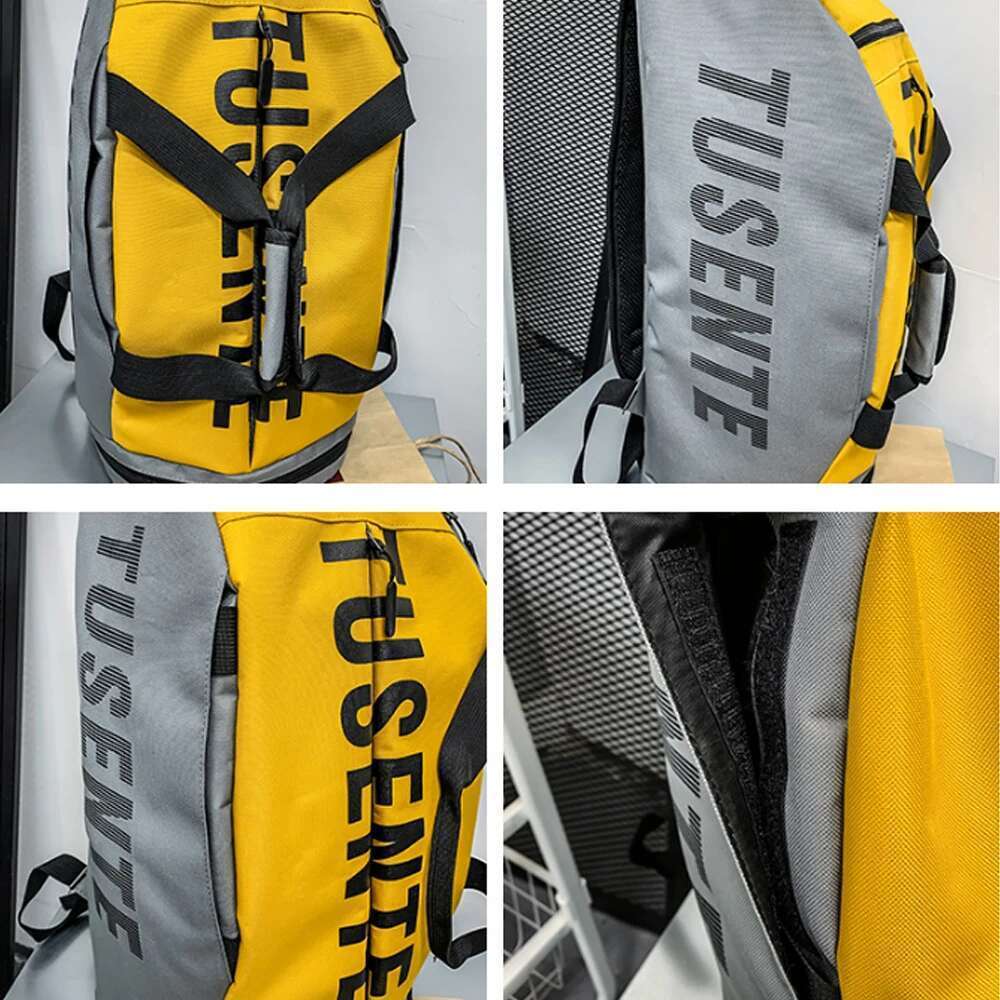 Large Capacity Sport Gym Bag Women Fiess Backpack Waterproof Multi-Functional Shoes Warehouse Travel Pack Sports Shoulder Bags