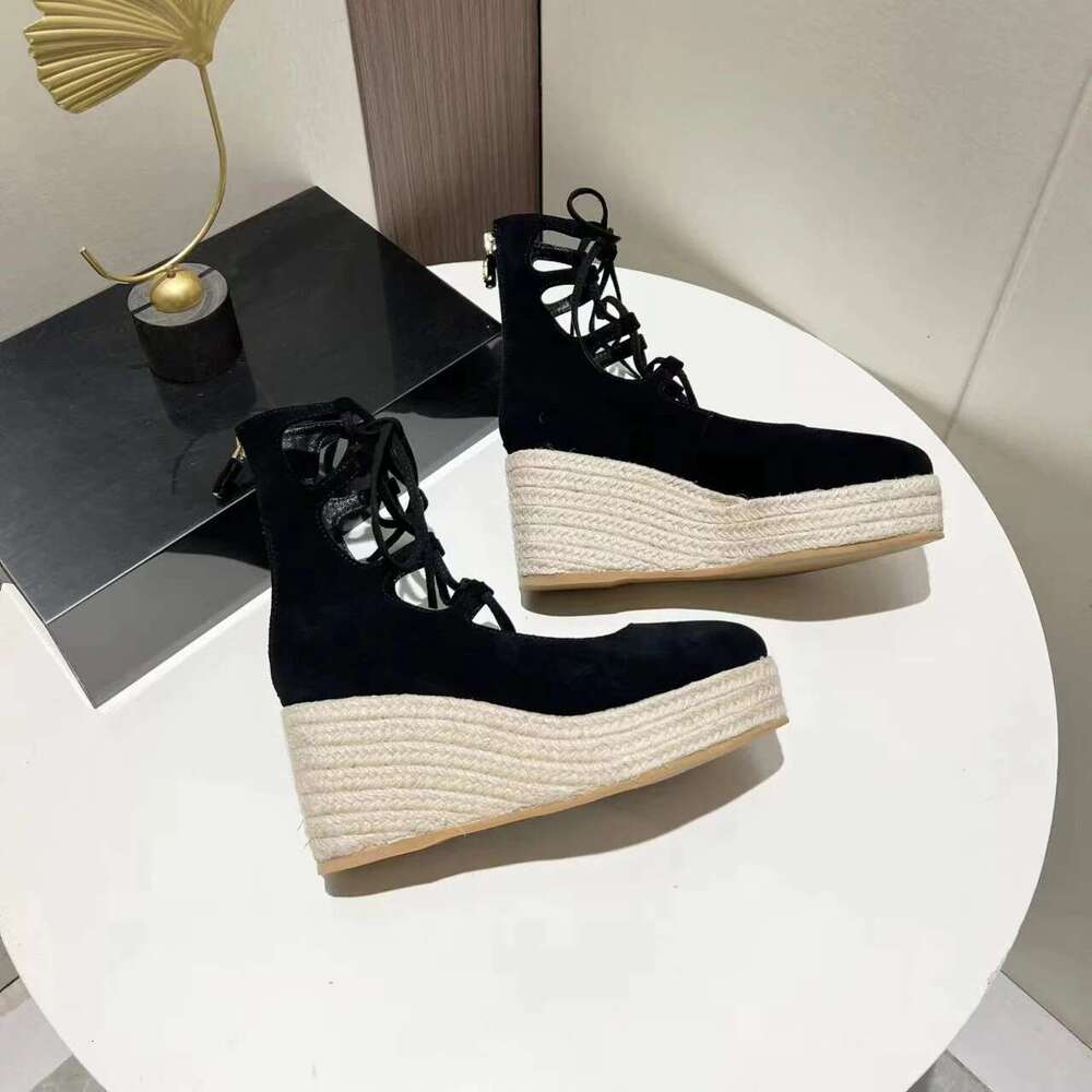 New Women Size35-41 Genuine Leather Sandals Super High Heels Wedges Flat Platform Pumps Designer Shoes Zapatillas De Mujer