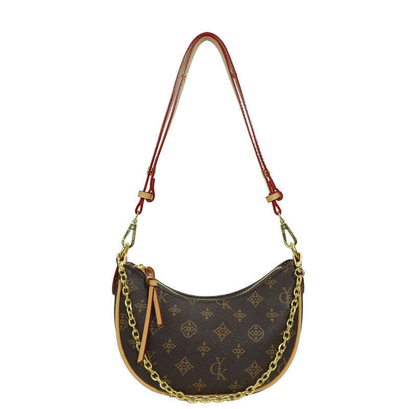 underarm 2025 new light luxury printed crescent fashionable crossbody bag daily commuting shoulder bag for women