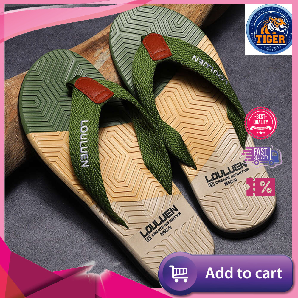 Ddmytiger Brand Flop Summer High Quality Non Slip Outdoor Beach Flip Flops Flat Fashion Casual Slippers Men Chinelo Masculino Outdoor Shoes