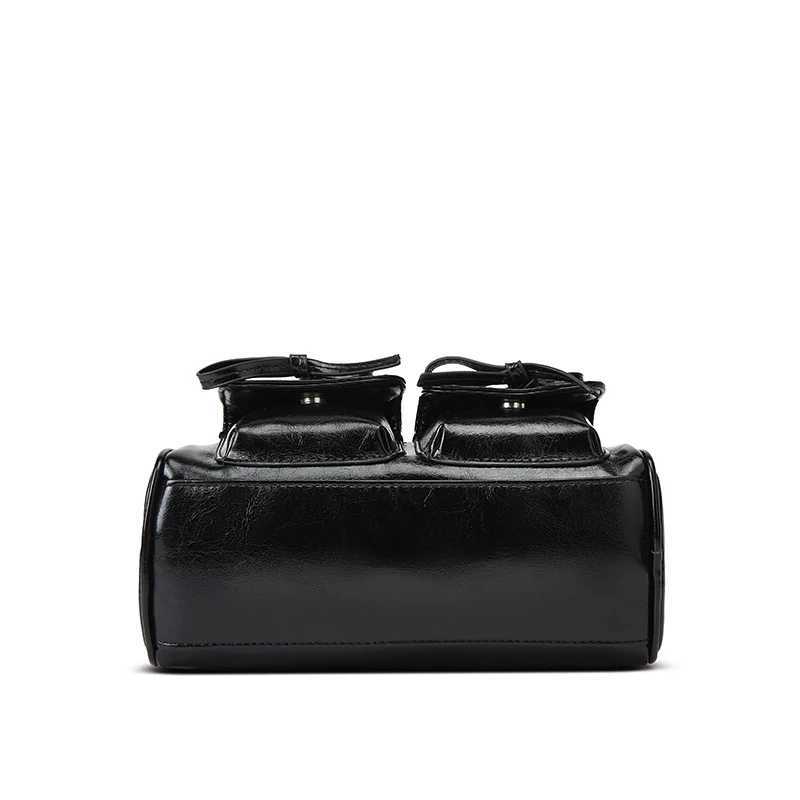 Womens Korean bow bag 2025 new fashion chic niche design commuting handbag shoulder bag Z250512