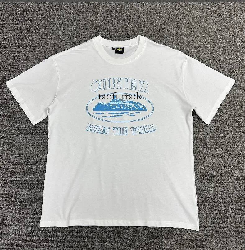 Corteiiz Shirts Designer T Shirt Men Corte T Shirt Shirt Women Tshirt Luxury Solid Color Cotton Washed And Distressed Tees Cortezi Tshirt aff