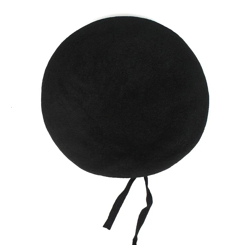 Unisex Solid Color Beret Men Women Painters Hats Autumn Winter Warm Berets Flat Caps 250512