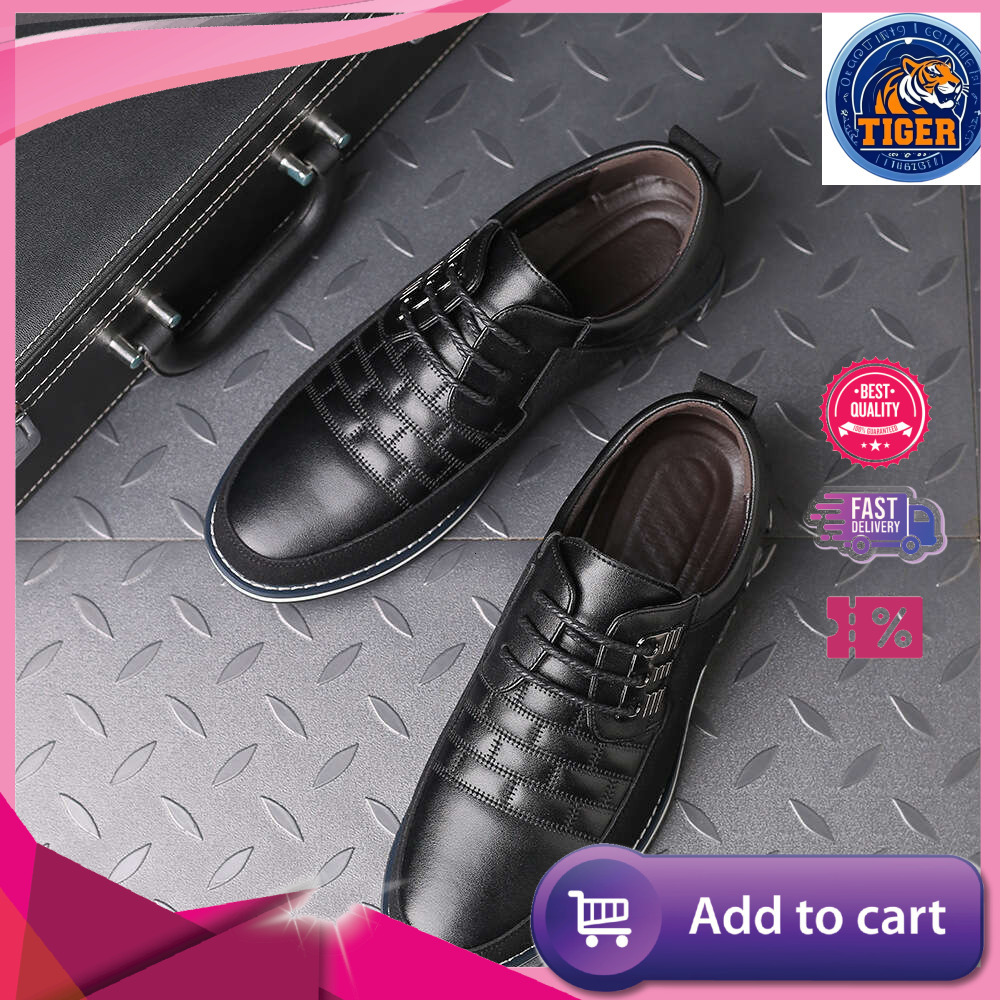 Ddmytiger Large New Extra Leather Korean Edition Soft Sole Men S Trendy Shoes Anti Slip Wear Resistant High End Style Outdoor Shoes