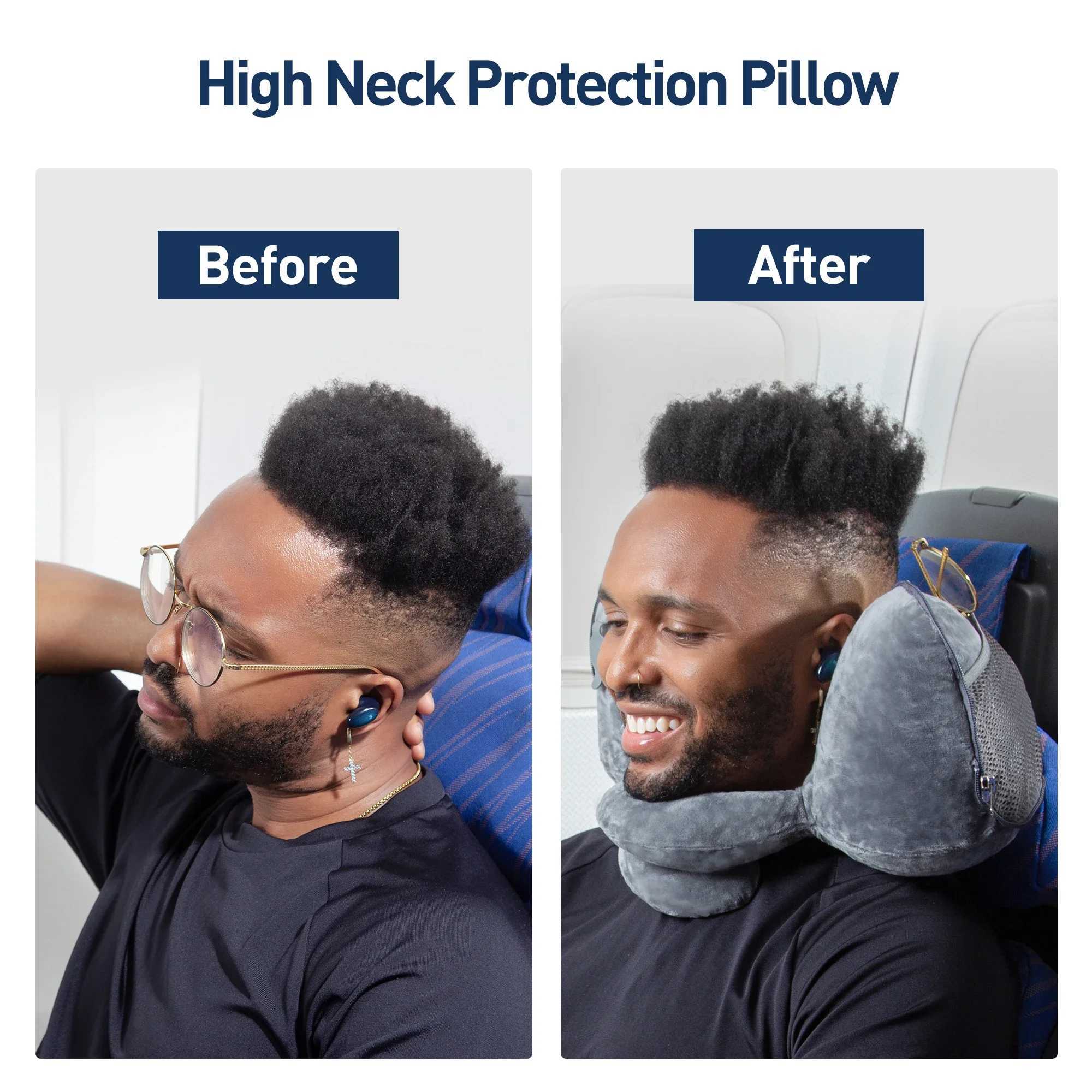 Travel Pillow Inflatable Pillows Air Soft Cushion Trip Portable Innovative Products Body Back Support Foldable Blow Neck PillowW250512