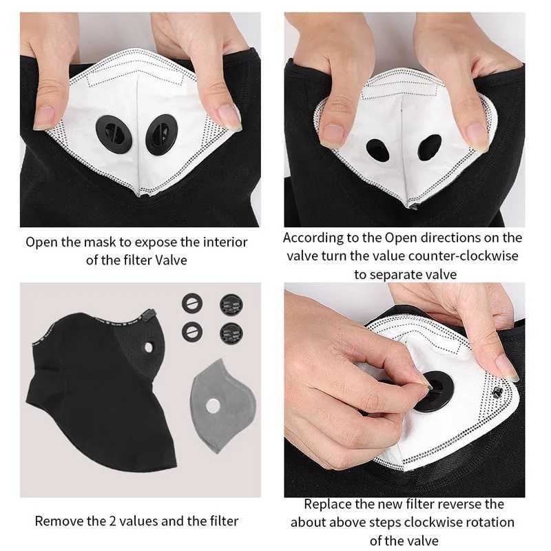 WEST BIKING Winter Warm Cycling Mask With Activated Carbon Filter Face Cover Outdoor Sports Running Skiing Face Cover ScarfW250512