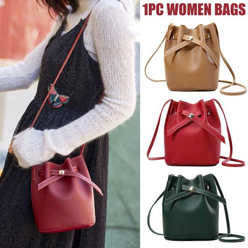 Hand Bag Ladies Womens Crossbody Bags Large Capacity PU Leather Bucket Bag Portable Cross Body Bucket Bag Single Shoulder Bag Z250512