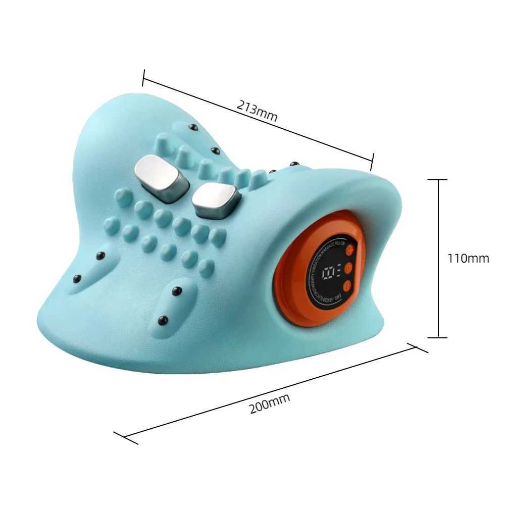 Electric Neck Massager USB Infrared Heating Airbag Neck Traction Vibration Shoulder Cervical Spine Shoulder Support RelaxW250512