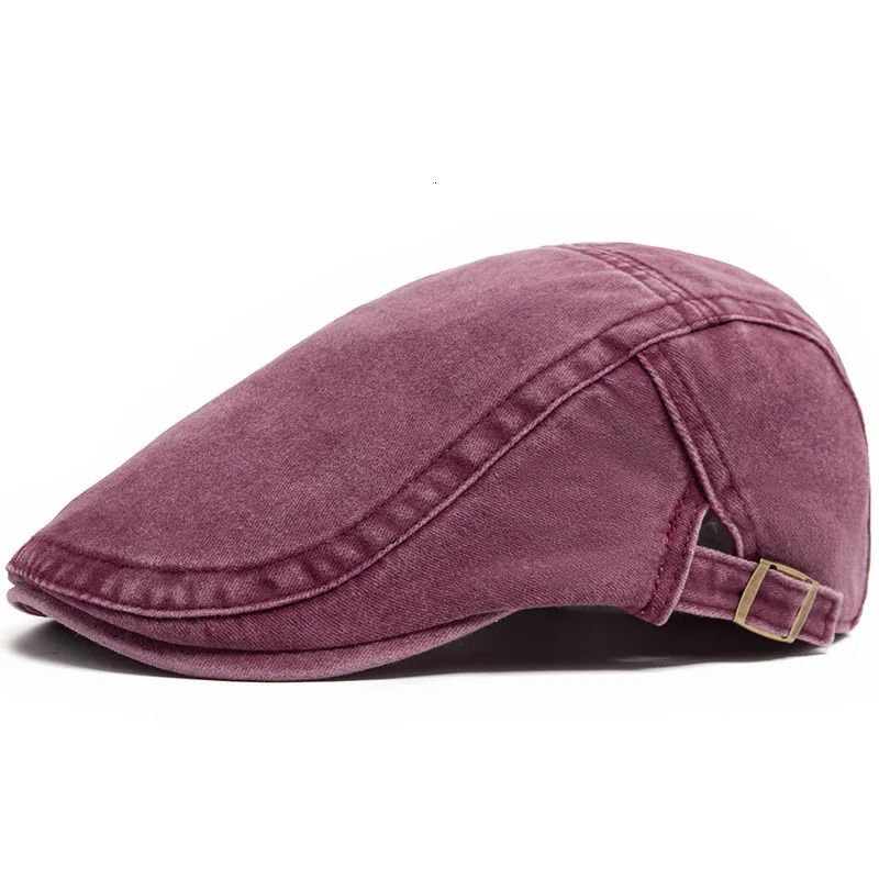 Vintage Painter Beret Unisex Fashion Flat Visor Cap Casual Autumn Retro Cotton Solid sboy Summer Hat Adjustable 250512