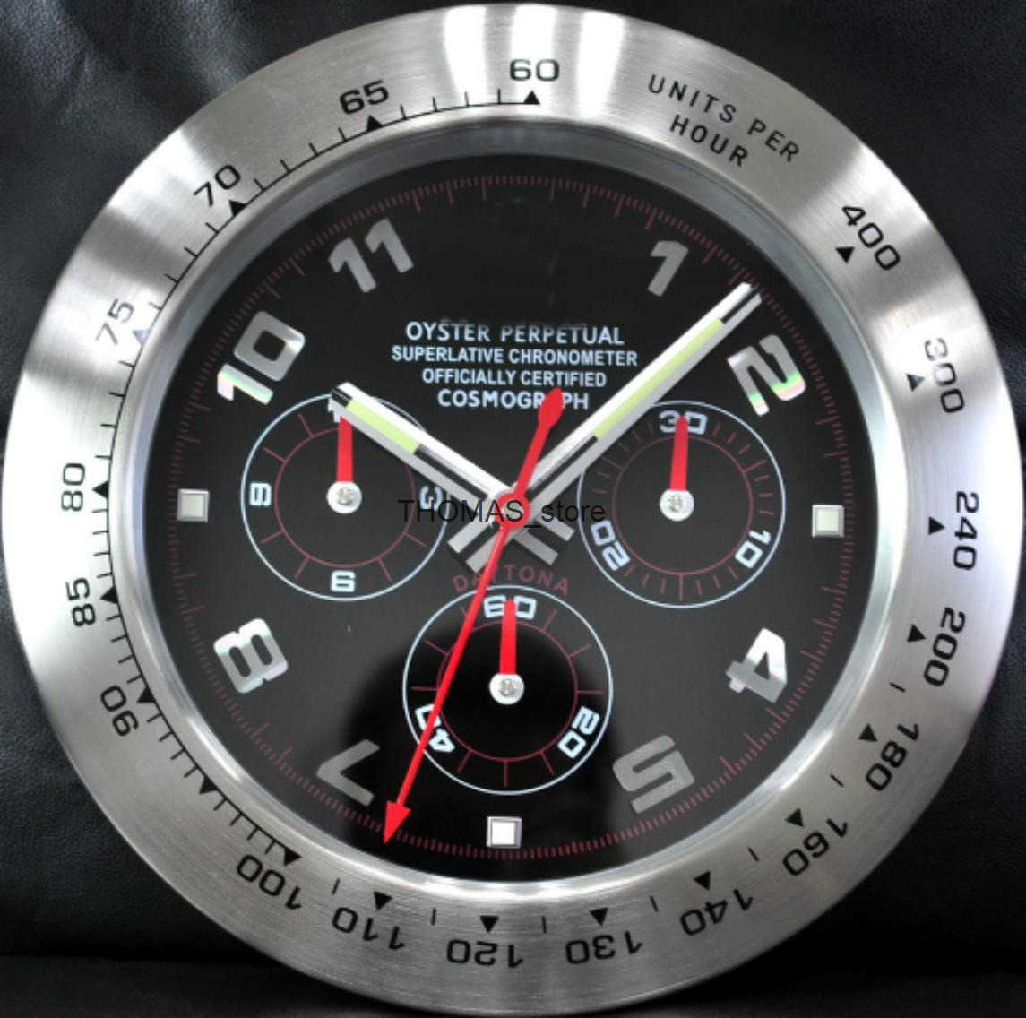 Cheap Clocks Modern Design Quartz Large Wall Watch Stainless Steel With Date Luminous Silent Sweeping Movement W250715