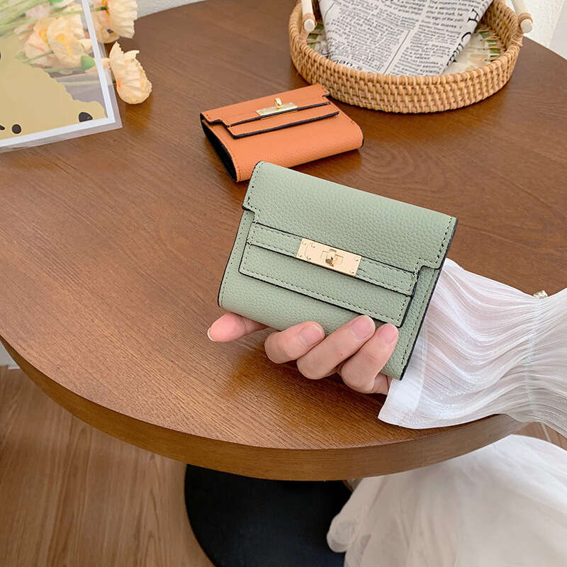 Instagram Women's High end Small Folding Short Handbag Wallet