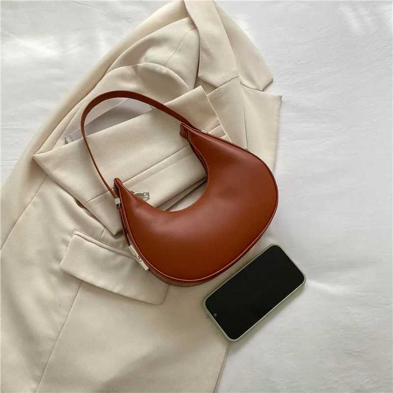Fashion Luxury Design PU Leather Hobo Shoulder Bag Women Small Clutch Handbag Purse Female Underarm Bag Travel Totes XJ250610